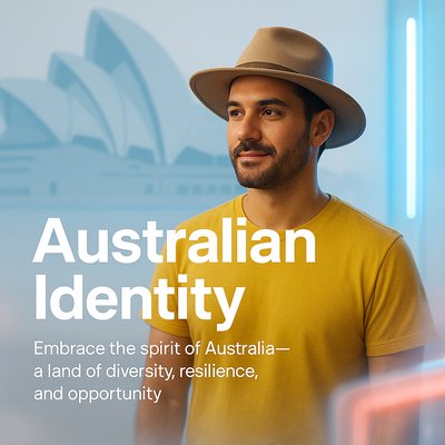 Promotional Image Celebrating Australian Identity and Diversity