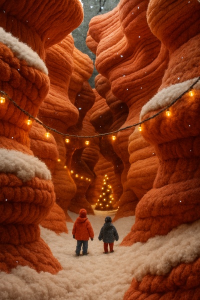 Wool Canyon Landscape with Holiday Charm