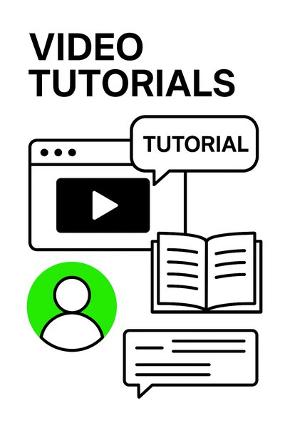 Vector Graphic for Video Tutorials Concept