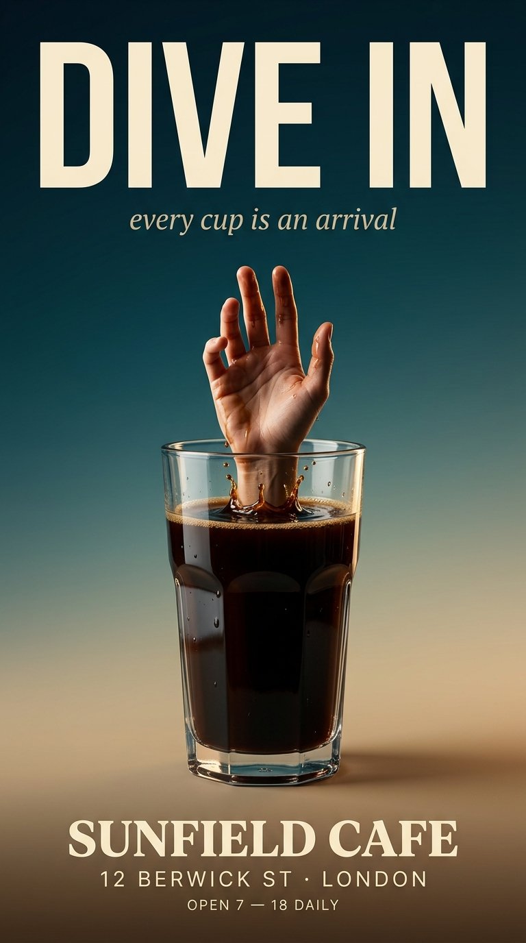Hand Reaching for a Drink