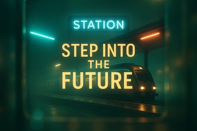 Neon Station: Step Into the Future with Glowing Accents