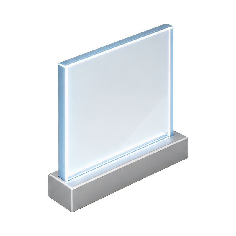 modern edge-lit acrylic panel