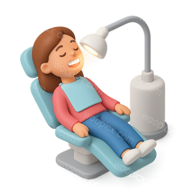 3D Dental Icon Illustrating a Whitening Session