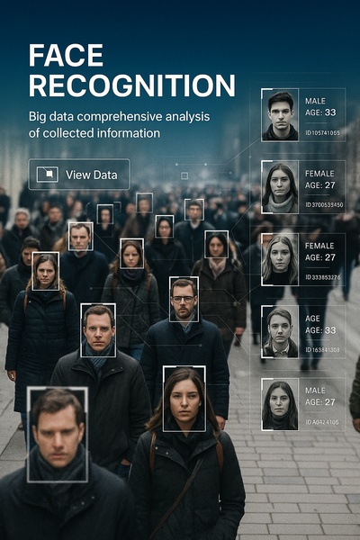 Facial Recognition Technology in Crowded City Streets
