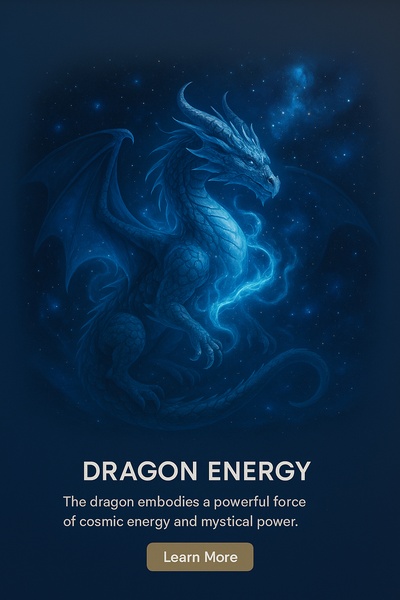 Majestic Dragon Surrounded by Cosmic Energy