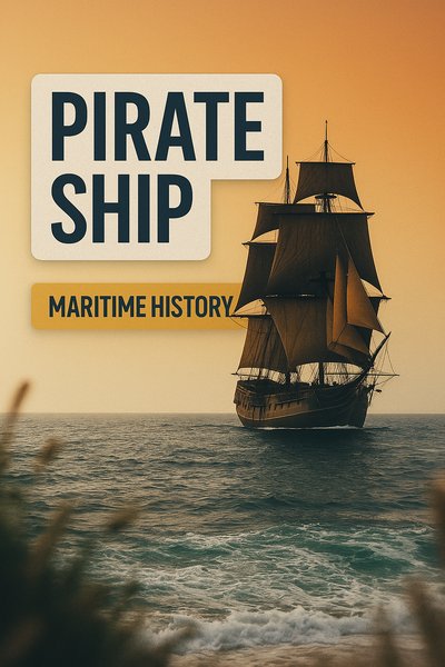 Realistic Pirate Ship Thumbnail for Maritime History Video