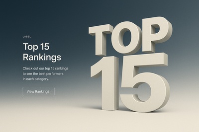 Stylish Top 15 Rankings Visual Design for Web