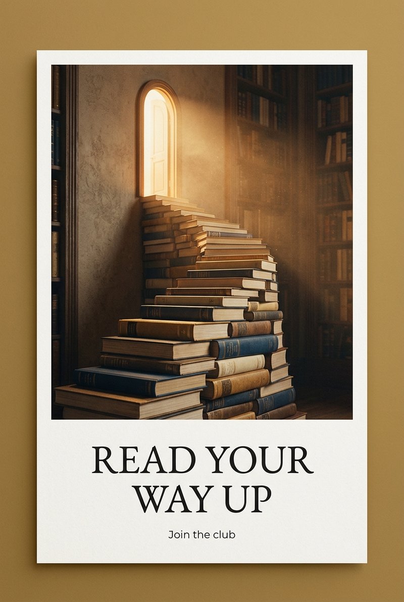 E-book on a staircase