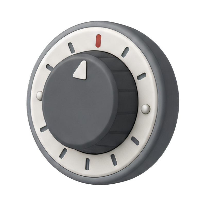 vintage mechanical timer knob