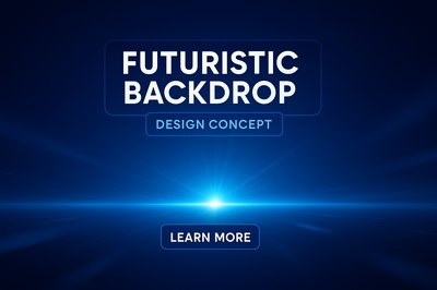 Futuristic Backdrop Design Concept with Modern Aesthetics