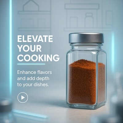 Modern Cooking Promotion Featuring Spice Jar