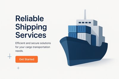 Professional Corporate Landing Page for Shipping Services