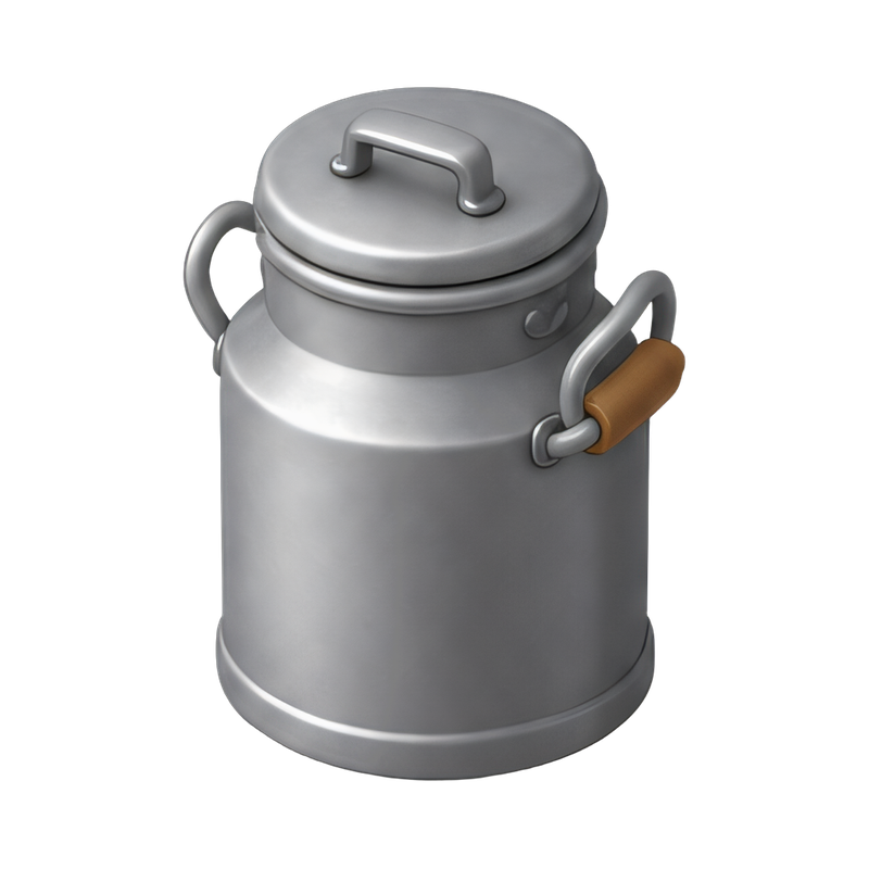 vintage metal milk churn