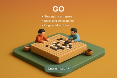 Detailed 3D Scene Depicting the Game of Go