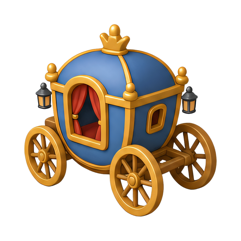 elegant royal carriage