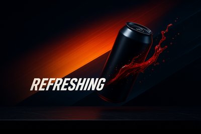 Dynamic Elegance of a Refreshing Drink