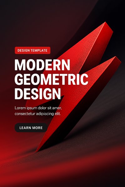 Modern Geometric Design Template with Bold Visuals