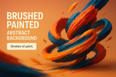 Dynamic Abstract Background with Paint Strokes