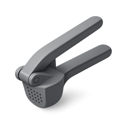 3D Garlic Press Icon with Isometric View