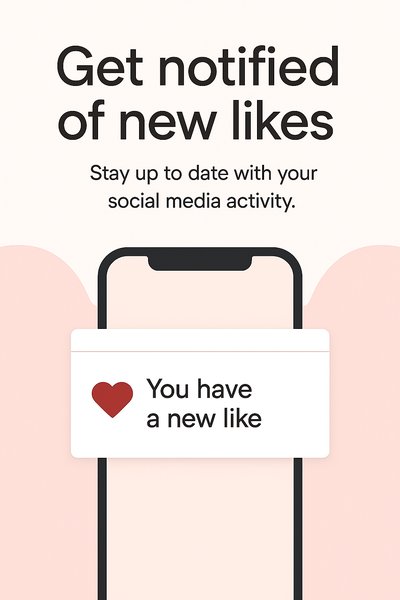 Social Media Notification Graphic with Smartphone Display