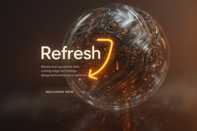 Hyperrealistic 3D Scene of a Glowing Tech Sphere