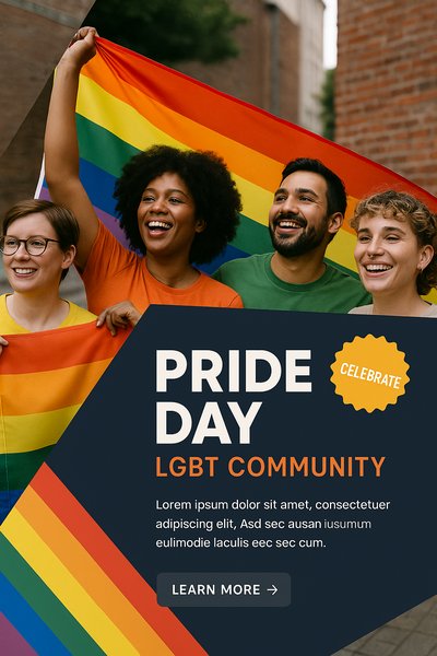 Vibrant Pride Day Celebration Artwork for LGBT Community