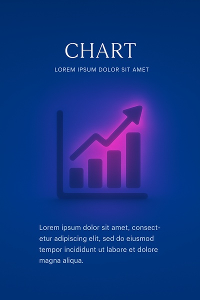 Fluorescent Shadow Object with Chart Illustration