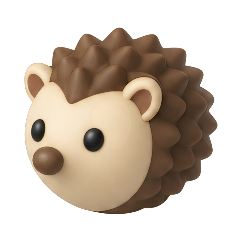 Hedgehog in a colorful ball
