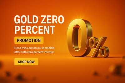 Promotional Graphic for Zero Percent Interest Offer