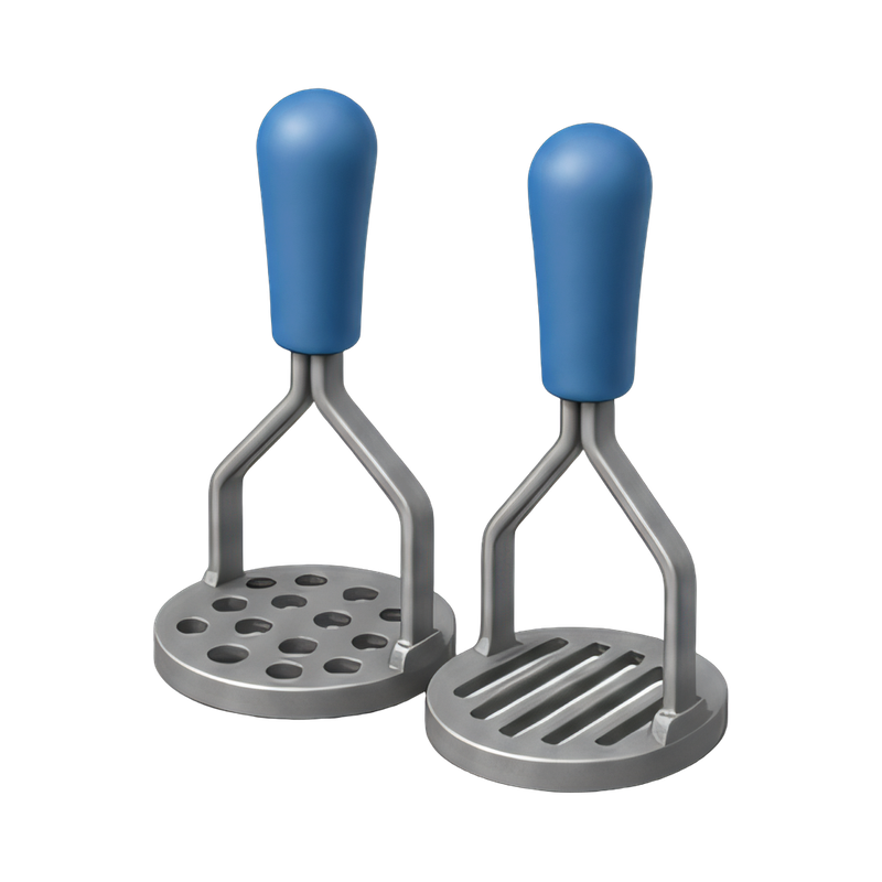 Parallel potato mashers