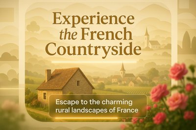 Serene Promotional Graphic for French Countryside Experience