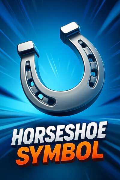 Dynamic Horseshoe Symbol with Engaging Aesthetics