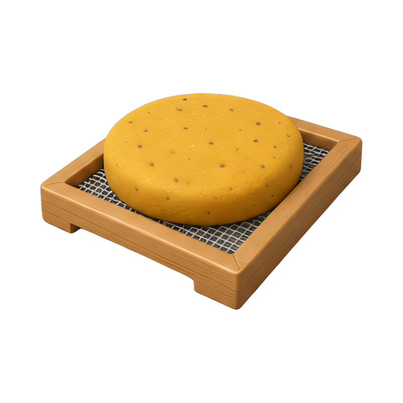 pollen patty on a frame
