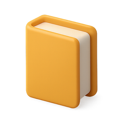 Stylized Book Icon with Modern Design