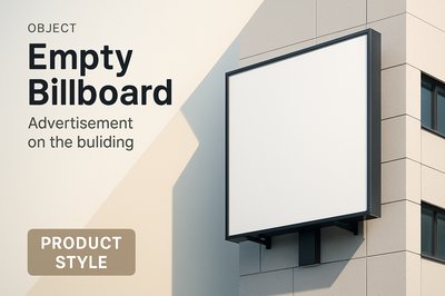 Modern Empty Billboard Advertisement Design