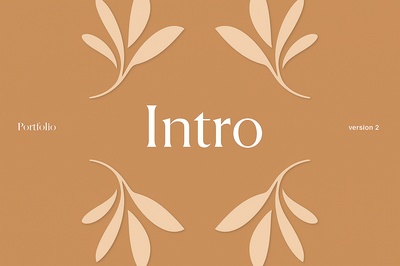 Elegant Portfolio Design with Floral Elements