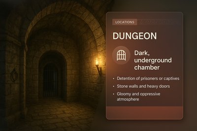 Brightly Designed Dungeon with Informative Overlay