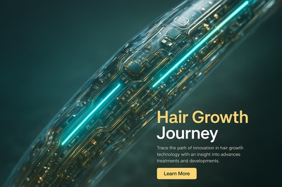 Hyperrealistic Hair Growth Technology Journey in Close-Up