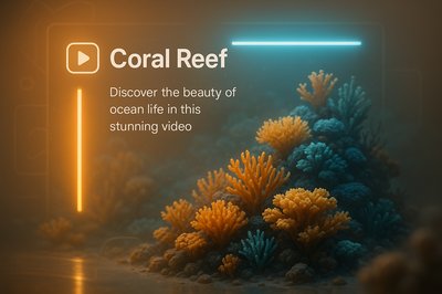 Underwater Coral Reef Exploration Video Thumbnail