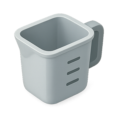 Modern Kitchen Measuring Cup with Handle