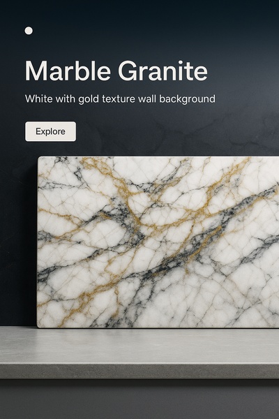 Elegant Marble Granite Texture with Gold Accents
