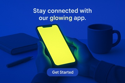 Person Holding Phone with Glowing Screen in Shadowed Environment