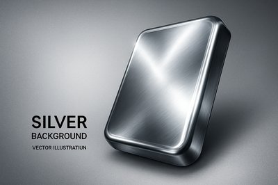Futuristic Metallic Advertisement with Dynamic Composition