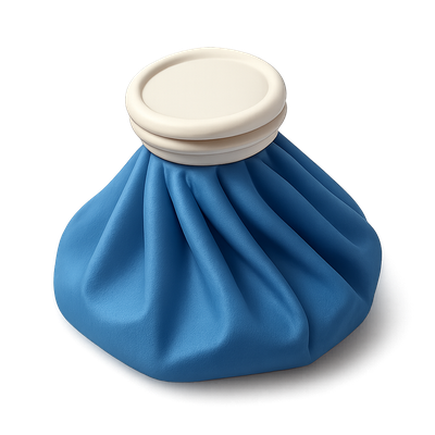 Stylish 3D Ice Pack Icon for Injury Relief