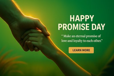 Happy Promise Day Celebration Image with Hands