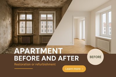Apartment Renovation Concept: Before and After Restoration