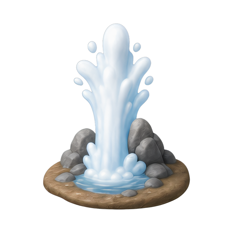 Icelandic geyser in action