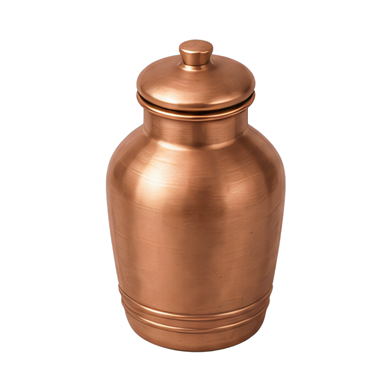 elegant copper water vessel