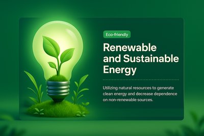 Eco-Friendly Lightbulb Concept for Renewable Energy