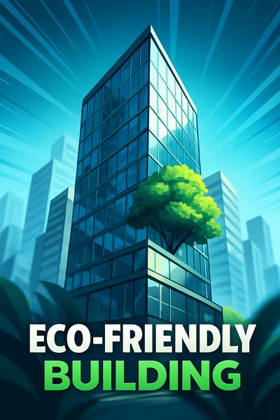 Dynamic Eco-Friendly Office Building in a Modern City